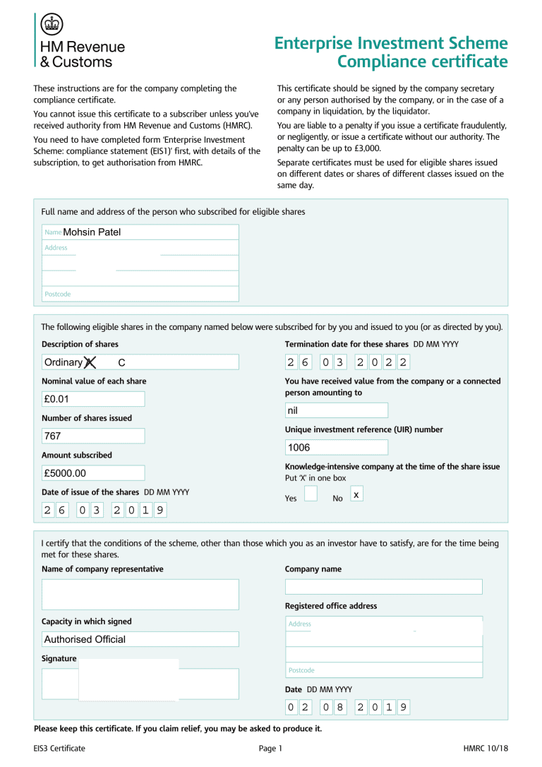 How to claim back SEIS / EIS tax relief: the complete guide — Islamic ...